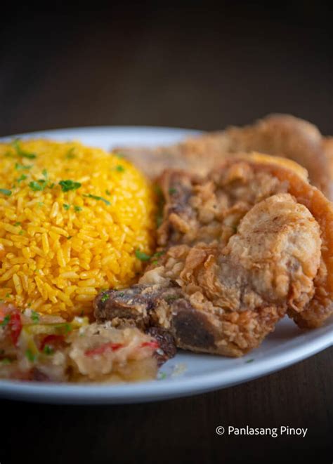 sizzling porkchop with rice|Java Rice with Pork Chop .